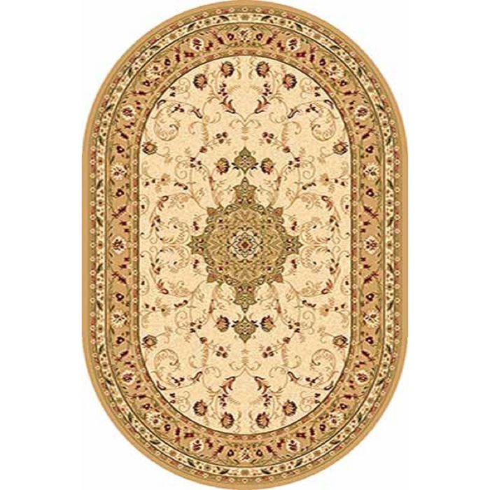 Ковёр Хит-Сет ПП VALENCIA d115, 2,5*5 м, овал, CREAM