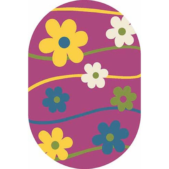 Ковер Fraise CRYSTAL 1021, 2*3 м, овал, PURPLE