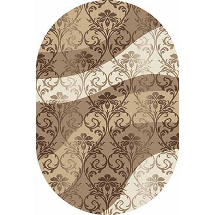 Ковёр Карвинг Хит-сет MEGA CARVING d268, 3*4 м, овал, BEIGE