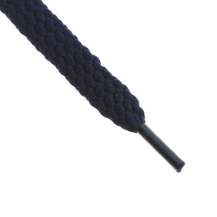 Шнурки для обуви плоские, 8мм, 80см, цвет синий
