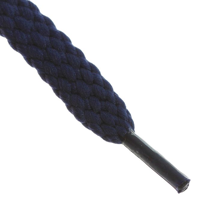 Шнурки для обуви плоские, 8мм, 90см, цвет синий