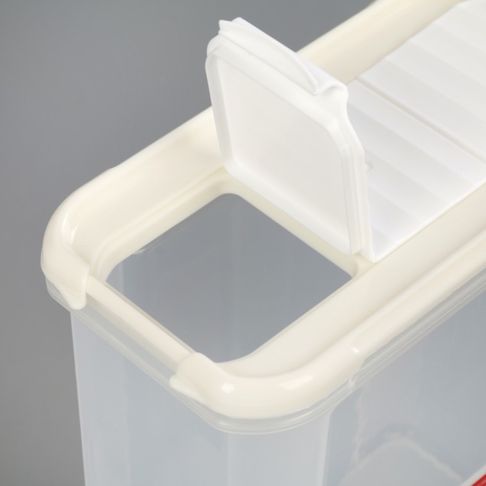 Банка для сыпучих продуктов с дозатором 1,5 л Krupa, цвет МИКС