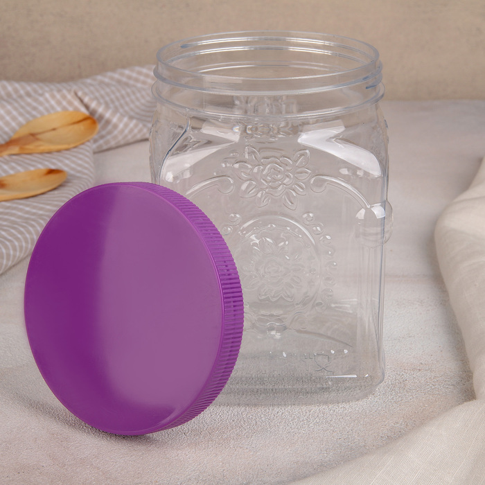 Банка для сыпучих продуктов 2 л Aromatico, рисунок МИКС