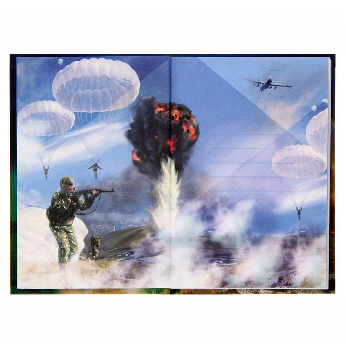 Ежедневник "ВДВ", А6, твёрдая обложка, 80 листов