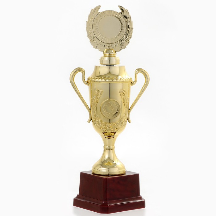 Кубок 088C, наградная фигура, золото, подставка пластик, 23,5 х 9.5 х 6,5 см цена и фото