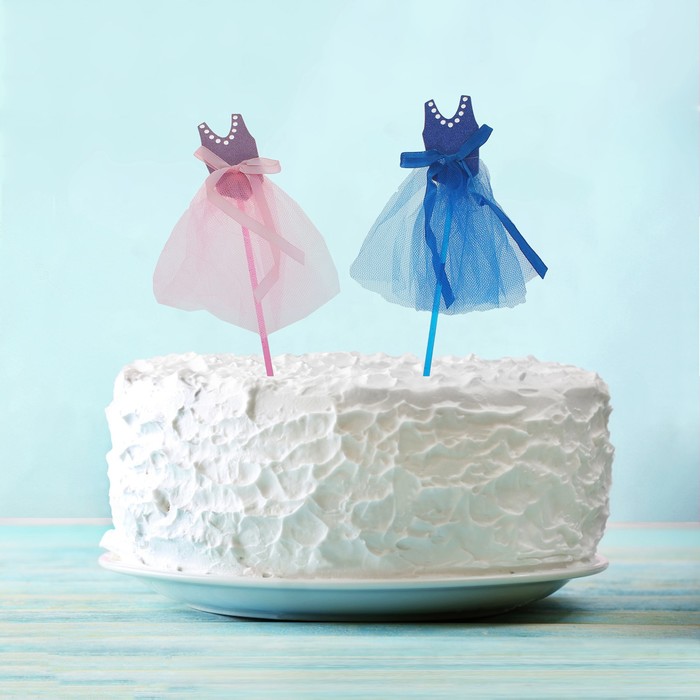 Топпер "Платьице" (набор 2 шт) цвета МИКС