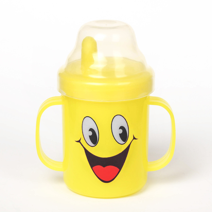 Поильник с твёрдым носиком, 150 мл, от 6 мес., цвета МИКС