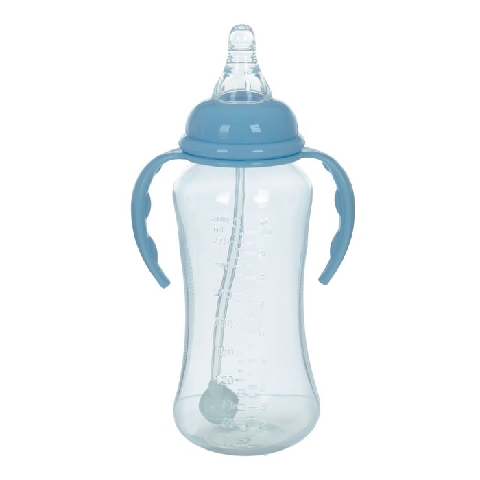 Бутылочка для кормления антиколиковая, с ручками, 300 мл, от 0 мес., цвета МИКС