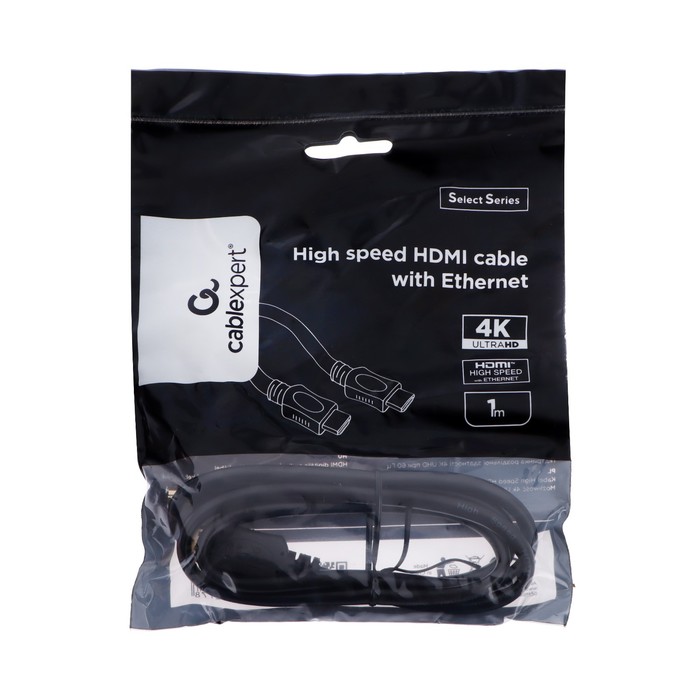 Кабель видео Cablexpert CC-HDMI4-1M, HDMI(m)-HDMI(m), вер 2.0, 1 м, черный