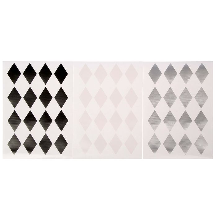 Набор интерьерных наклеек «Оттенки серого», 21 х 29,5 см