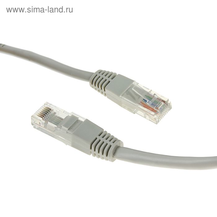 

Патч-корд Gembird PP12e-10M, UTP 5е кат., RJ-45(m)-RJ-45(m), 10 м, серый