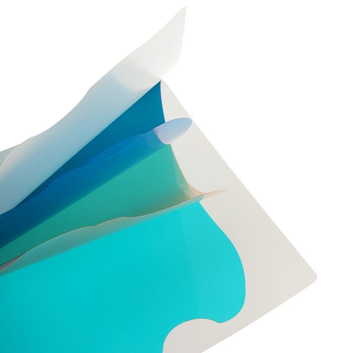 Папка-уголок А4, 180мкм, 4 отделения, с разделителями, МИКС