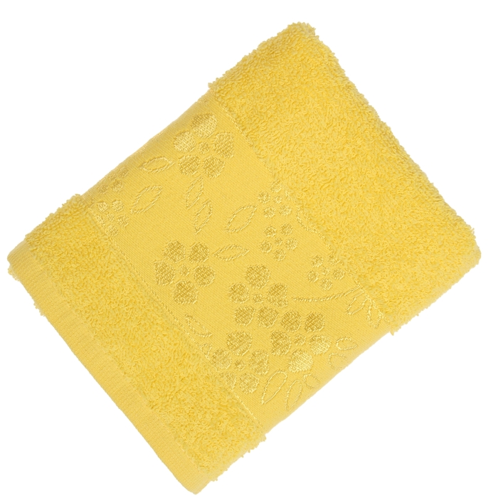 Полотенце махровое Fiesta Elara 30х50 см желтый 400гр/м, хлопок 100%