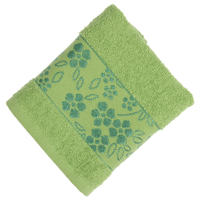 Полотенце махровое Fiesta Elara 30х50 см зеленый 400гр/м, хлопок 100%