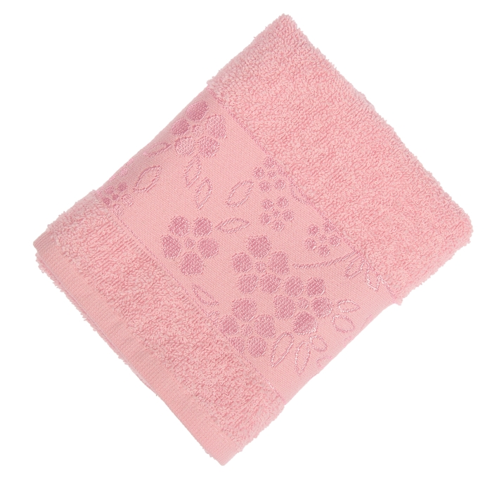 Полотенце махровое Fiesta Elara 30х50 см розовый 400гр/м, хлопок 100%