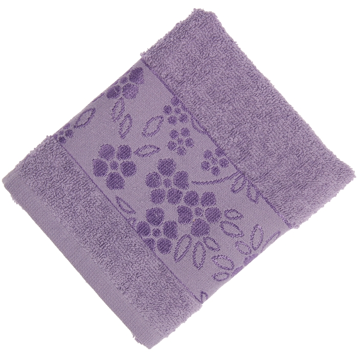Полотенце махровое Fiesta Elara, размер 50х90 см, цвет сирень, 400 г/м2