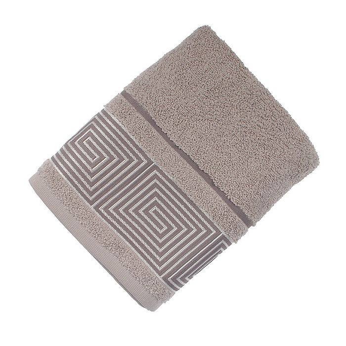 Полотенце махровое Fiesta Kvadrro, размер 50х90 см, цвет серый, 380 г/м2