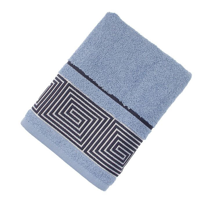 Полотенце махровое Fiesta Kvadrro, размер 50х90 см, цвет индиго, 380 г/м2