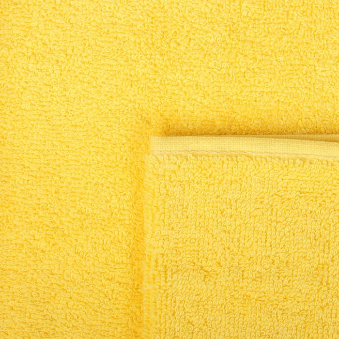 Полотенце махровое банное Fiesta Elara, размер 70х130 см, цвет жёлтый, 400 г/м2