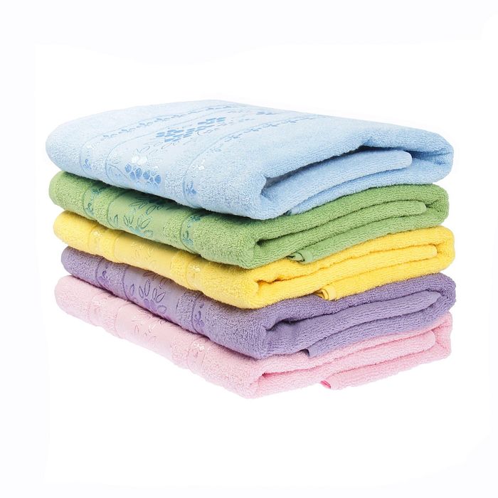 Полотенце махровое банное Fiesta Elara, размер 70х130 см, цвет голубой, 400 г/м2