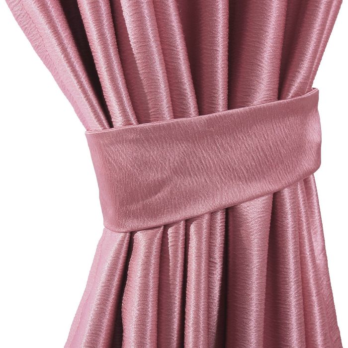 Штора портьерная "Этель" ширина 135 см, высота 260 см, цвет сиреневый, глянцевая