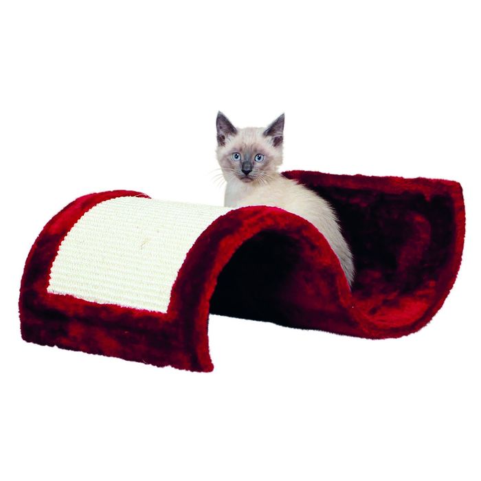 Когтеточка Trixie Волна,50 x 29 x 18 см, бордовый