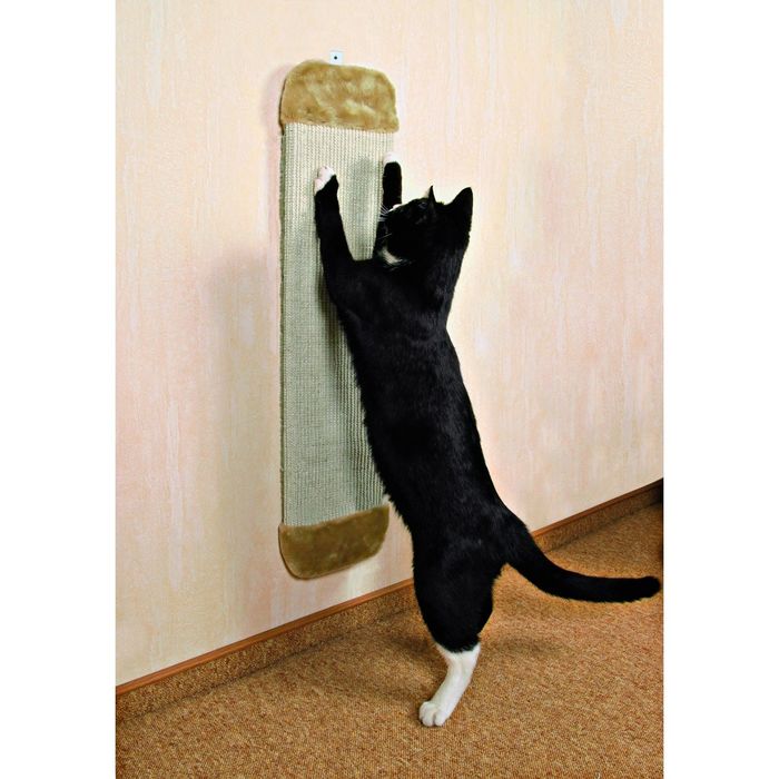 Когтеточка-доска Trixie Jumbo, 78 х 18 см, сизаль/плюш, бежевый