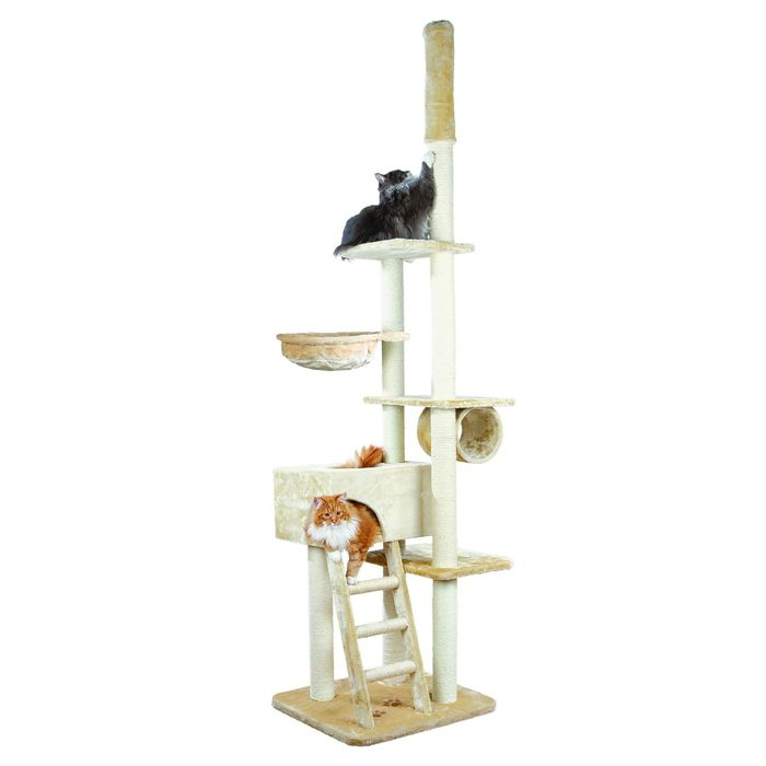 Домик Trixie Zaragoza для кошки, высота 220-260 см, плюш, бежевый