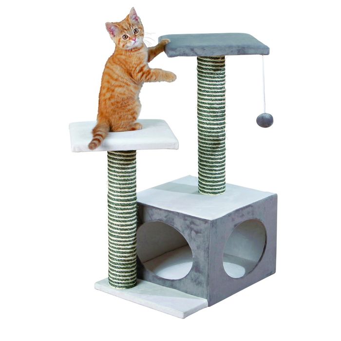 Домик Trixie Neo для кошки, 71 см, кремовый/серый