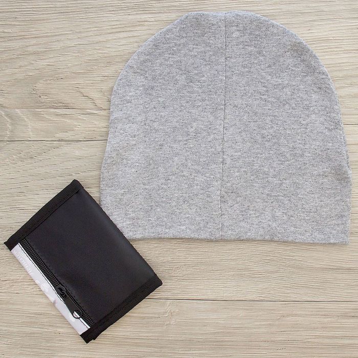 Детский набор Collorista "Котенок" шапка р-р 54, 100% хб, кошелек 9,5*12 см текстиль