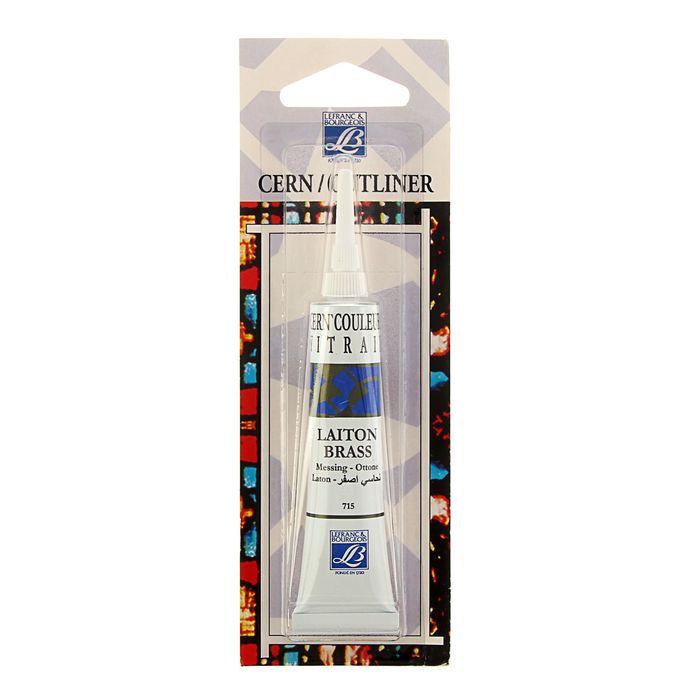 Контур по стеклу и керамике 20 мл LeFranc&Borgeois без обжига туба 715 Латунь LF211594