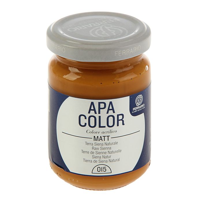 Краска акриловая художественная в стекле 150 мл Ferrario Апа Колор №15 натуральная сиена BA0095AO15