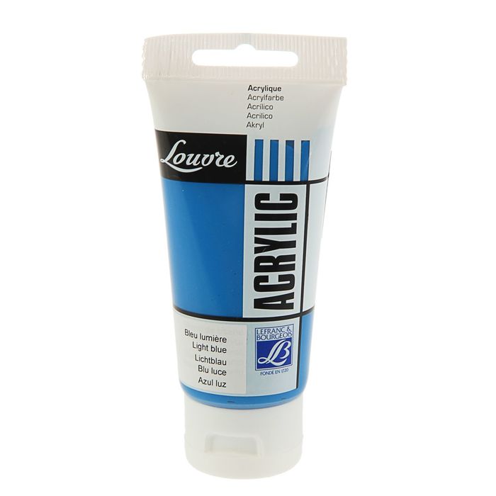 Краска акриловая художественная туба 80 мл LeFranc&amp;Borgeois LOUVRE 040 Церулеум голубой LF174432