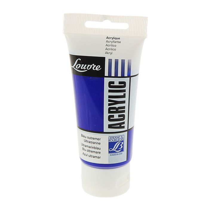 Краска акриловая художественная туба 80 мл LeFranc&amp;Borgeois LOUVRE 043 Ультрамарин LF174402