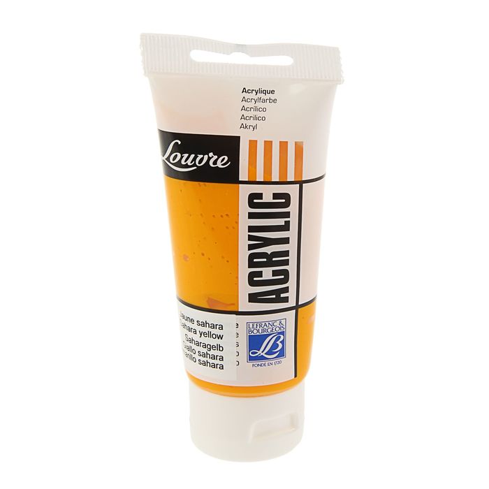 Краска акриловая художественная туба 80 мл LeFranc&amp;Borgeois LOUVRE 194 Желтая сахара LF174392