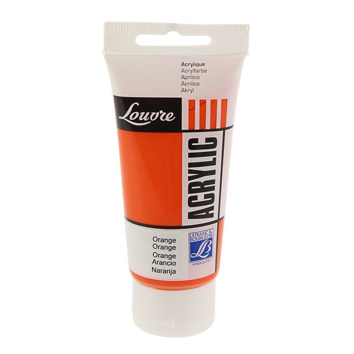 Краска акриловая художественная туба 80 мл LeFranc&amp;Borgeois LOUVRE 201 Оранжевый LF174394