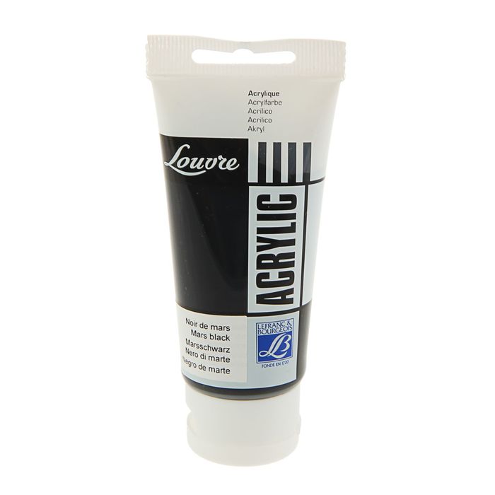 Краска акриловая художественная туба 80 мл LeFranc&amp;Borgeois LOUVRE 271 Черный марс LF174412
