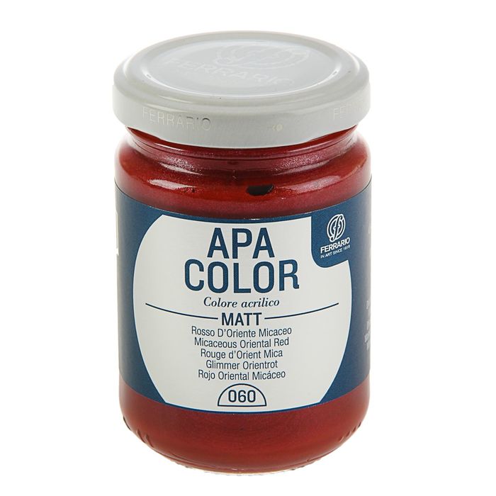 Краска акриловая художественная Metallic в стекле 150 мл Ferrario АПА КОЛОР №60 Красный восточ BA0095AO60
