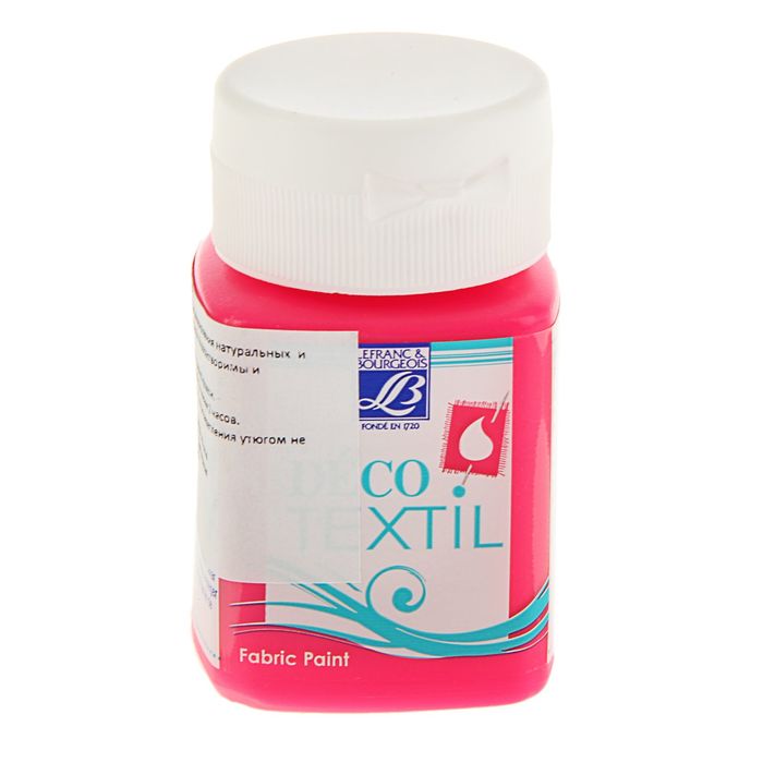 Краска для ткани 50 мл LeFranc&Borgeois DECO TEXTIL 408 Розовый неон LF211501