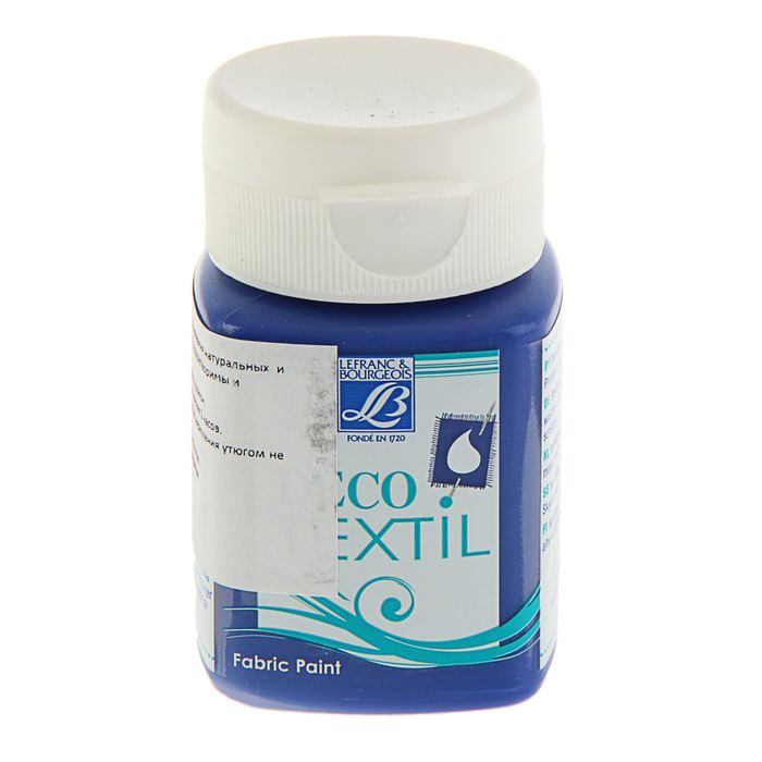 Краска для ткани 50 мл LeFranc&Borgeois DECO TEXTIL 831 Синее море LF211478