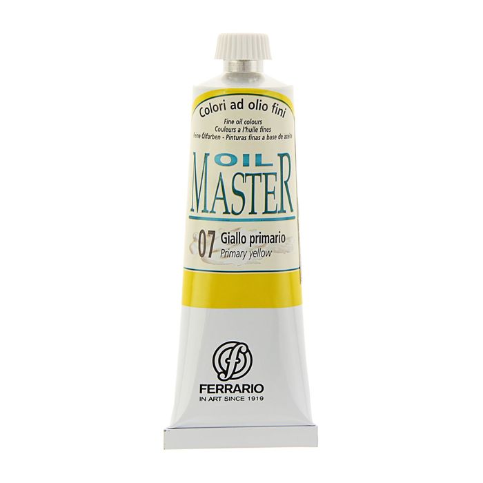 Краска масляная художественная в тубе 60 мл Ferrario MASTER №07 насыщенный жёлтый AM0030CO07