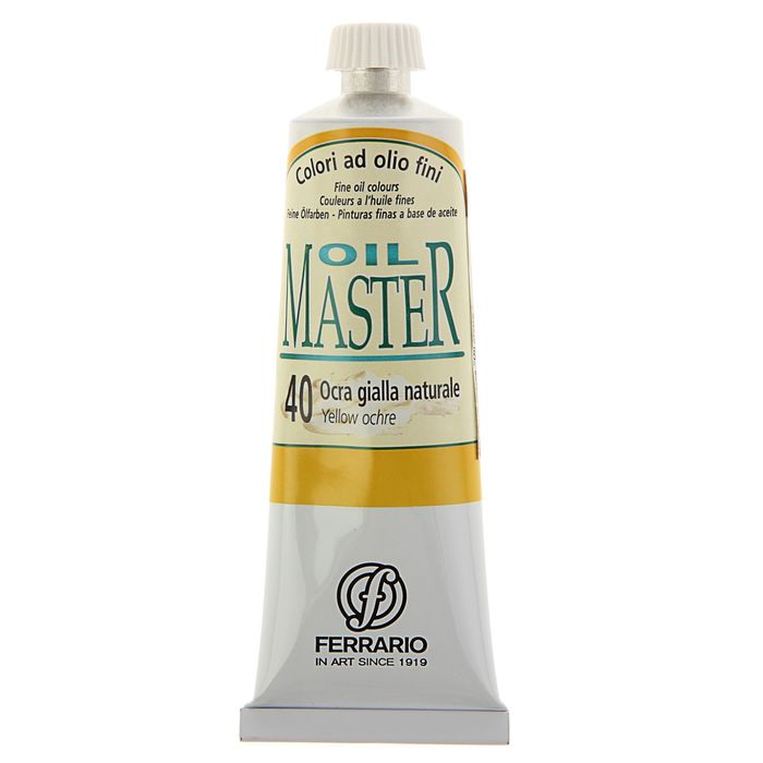 Краска масляная художественная в тубе 60 мл Ferrario MASTER №40 жёлтая охра AM0030CO40