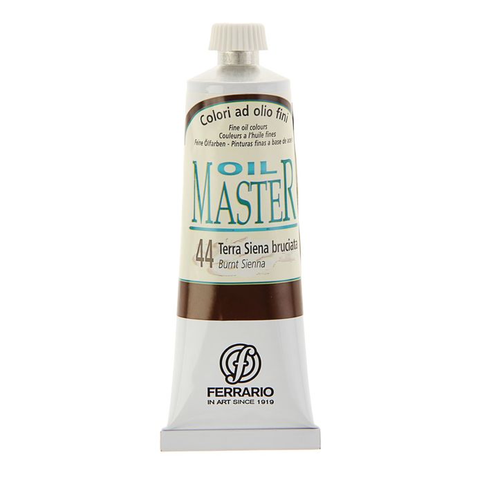 Краска масляная художественная в тубе 60 мл Ferrario MASTER №44 жжёная сиена AM0030CO44
