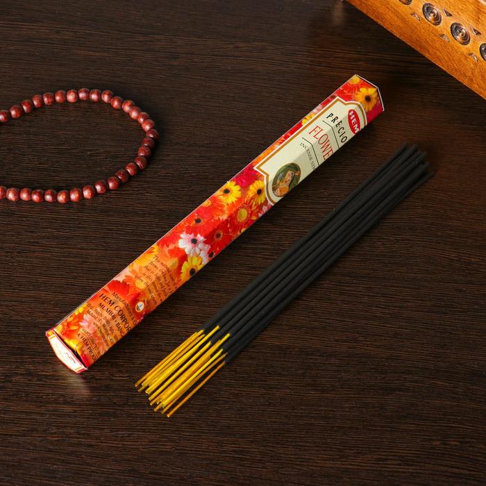 Благовония шестигранник HEM Precious Flower Драгоценный Цветок 20 палочек в упаковке