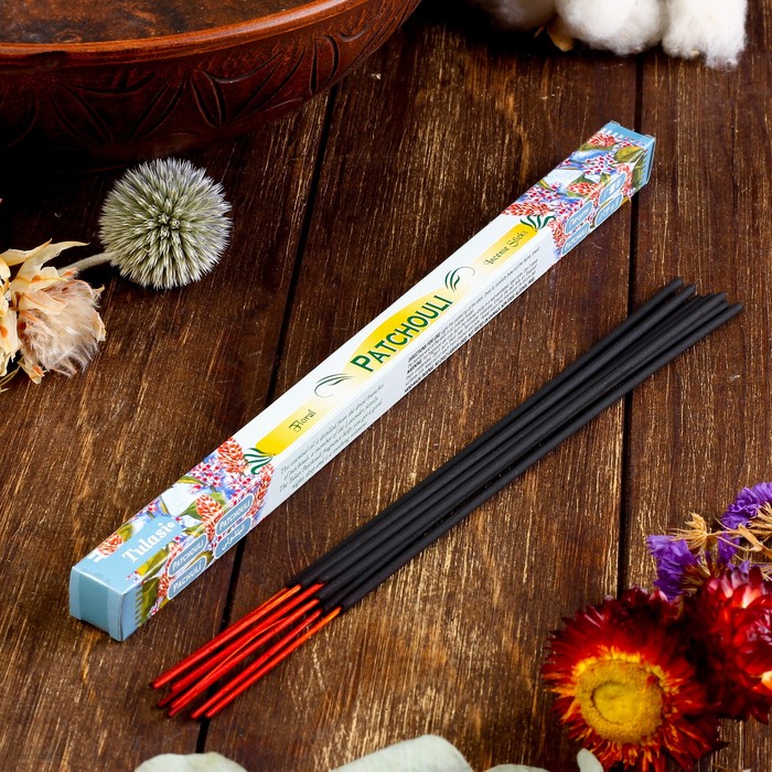 Благовония четырехгранник Sarath Пачули Patchouli 8 палочек в упаковке
