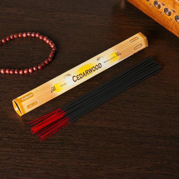 Благовония шестигранник Sarathi, шестигранники, Кедр Cedar 20 палочек в упаковке