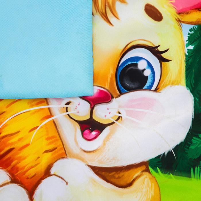 Коврик развивающий «Зверята», 85х85 см, дуги, 5 игрушек