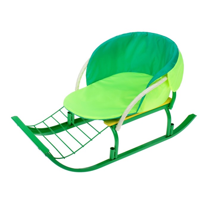 Матрас для санок на липучках, цвет зелёный