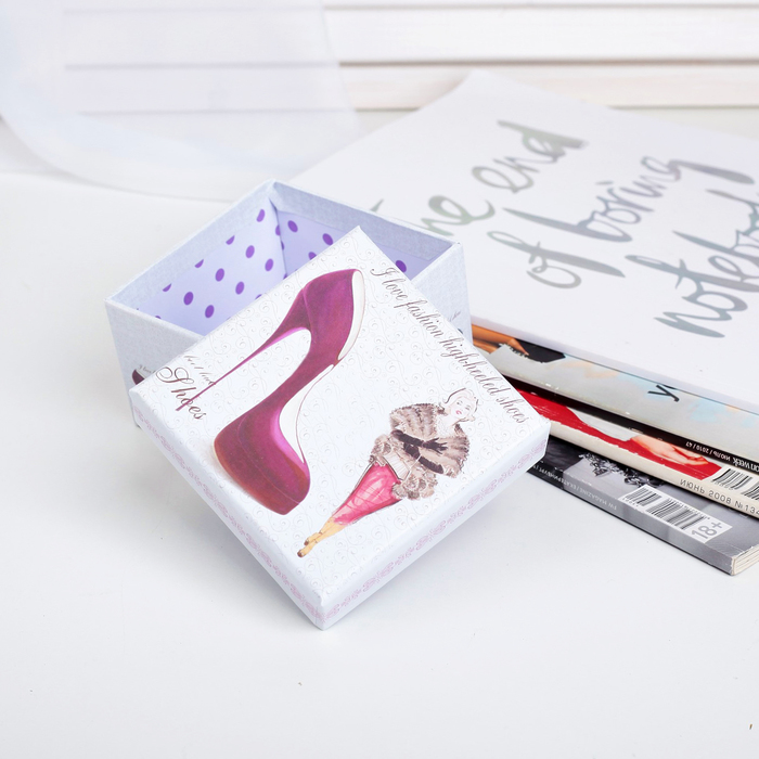 Набор коробок 3в1 "Туфелька", 13,5 х 13,5 х 7,5 - 9,5 х 9,5 х 6 см