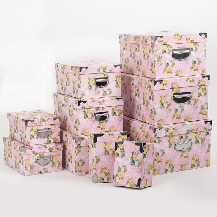 Набор коробок 10в1 "Корона", 48 х 33 х 24 - 20 х 15 х 10 см